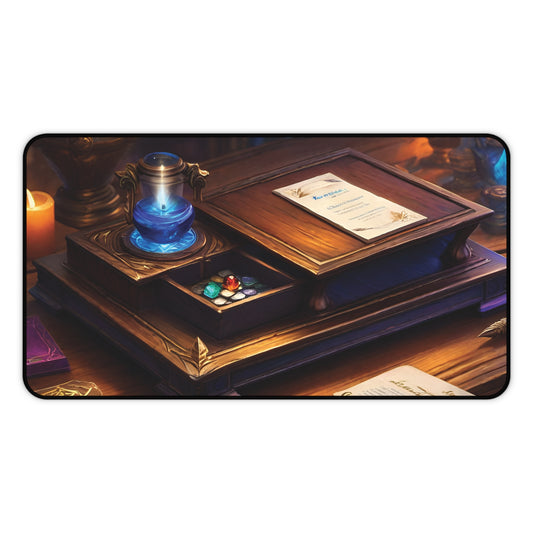 Sorcerers Study - Original Art - Trading Card Game Playmat / Mouse Pad / Desk Mat