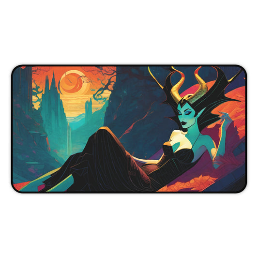 Maleficent Sleeping Beauty Resting Dragon - Original Art - Trading Card Game Playmat / Mouse Pad / Desk Mat